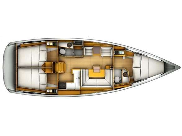 Plans du bateau Sun Odyssey 419