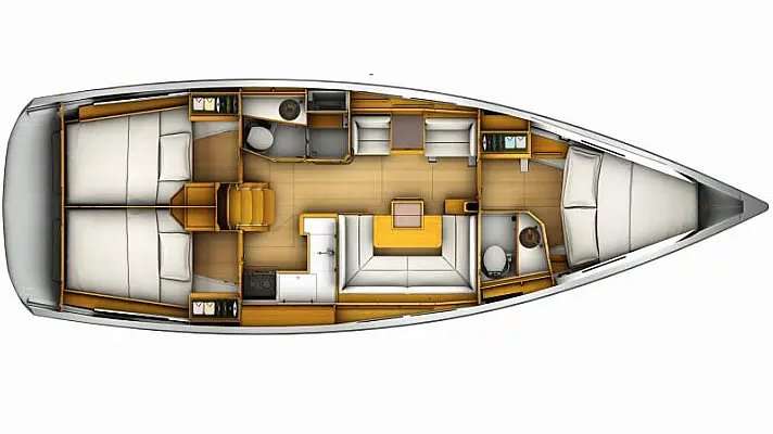 Plans du bateau Sun Odyssey 419