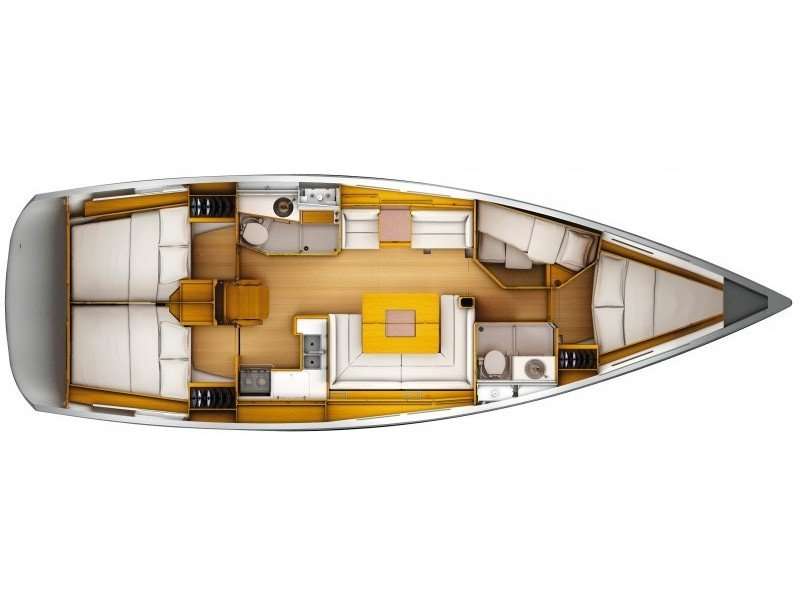 Plans du bateau Sun Odyssey 439