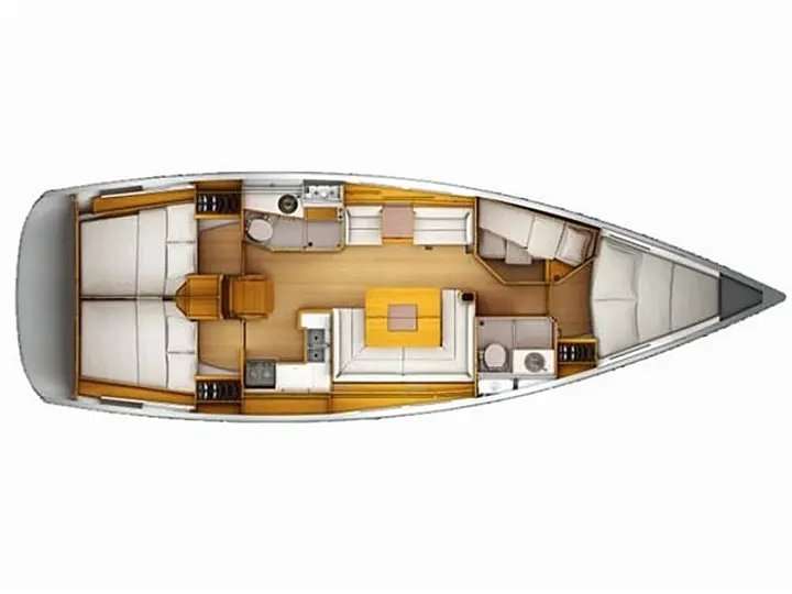 Plans du bateau Sun Odyssey 439