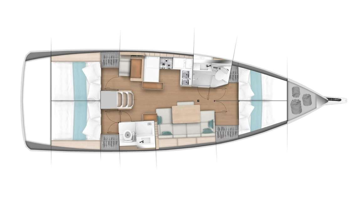 Bootslayouts Sun Odyssey 440