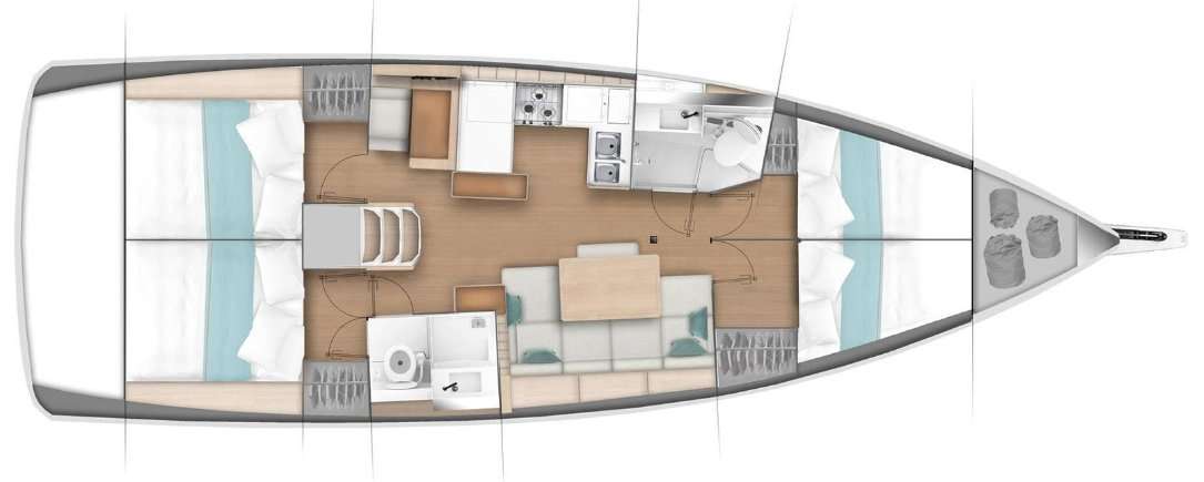 Bootslayouts Sun Odyssey 440