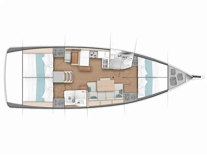 Bootslayouts Sun Odyssey 440