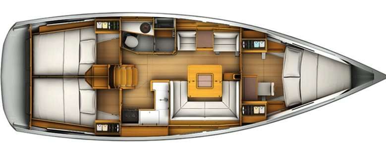 Plans du bateau Sun Odyssey 449