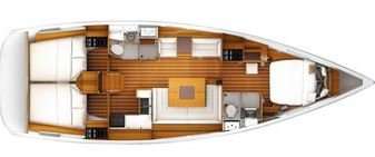 Piano della barca Sun Odyssey 449
