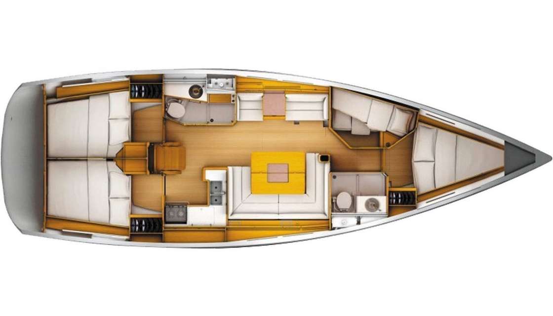 Plans du bateau Sun Odyssey 449