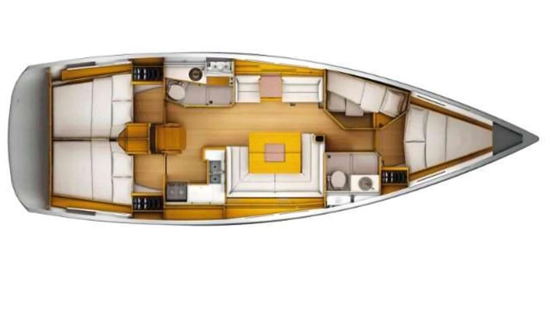 Plans du bateau Sun Odyssey 449