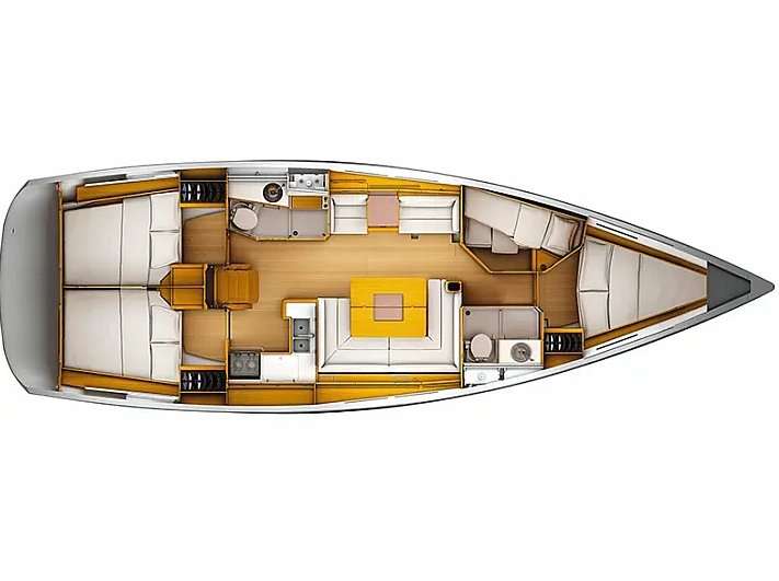 Plans du bateau Sun Odyssey 449