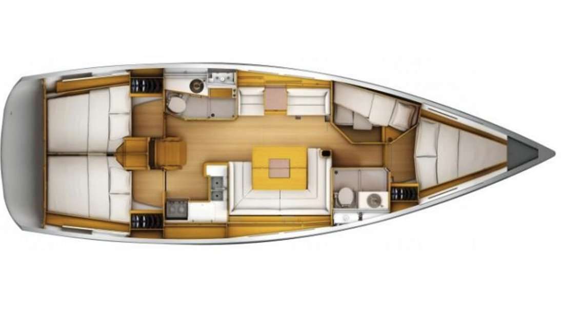 Plans du bateau Sun Odyssey 449