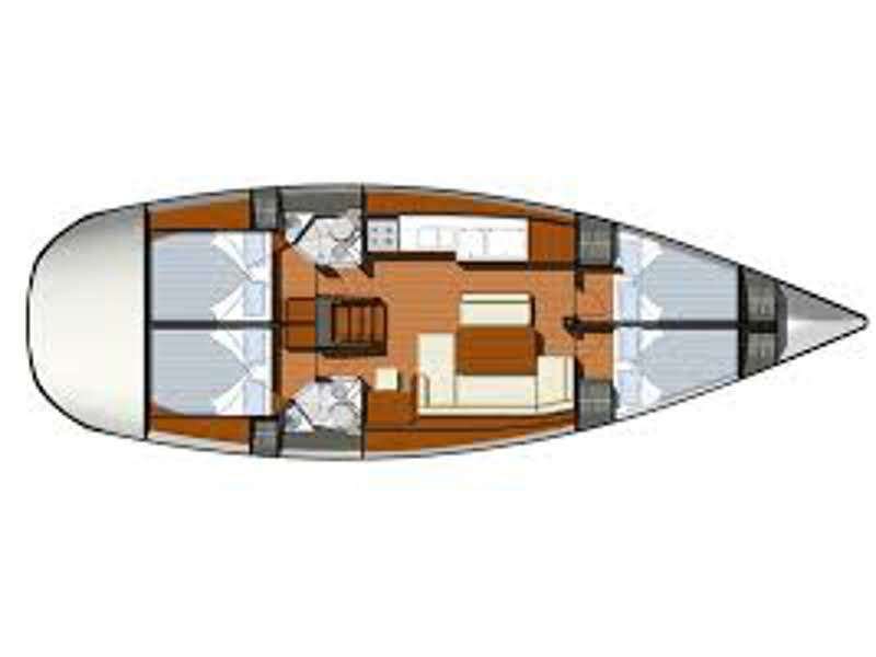 План яхты Sun Odyssey 44i