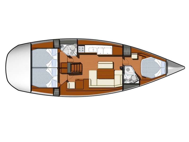 План яхты Sun Odyssey 44i