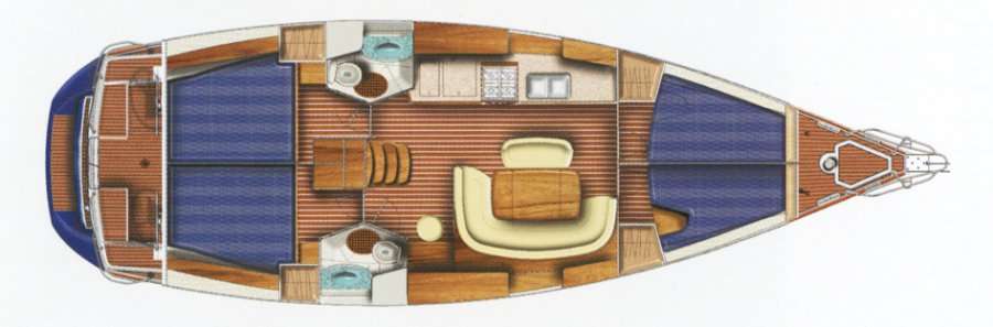 Plans du bateau Sun Odyssey 45