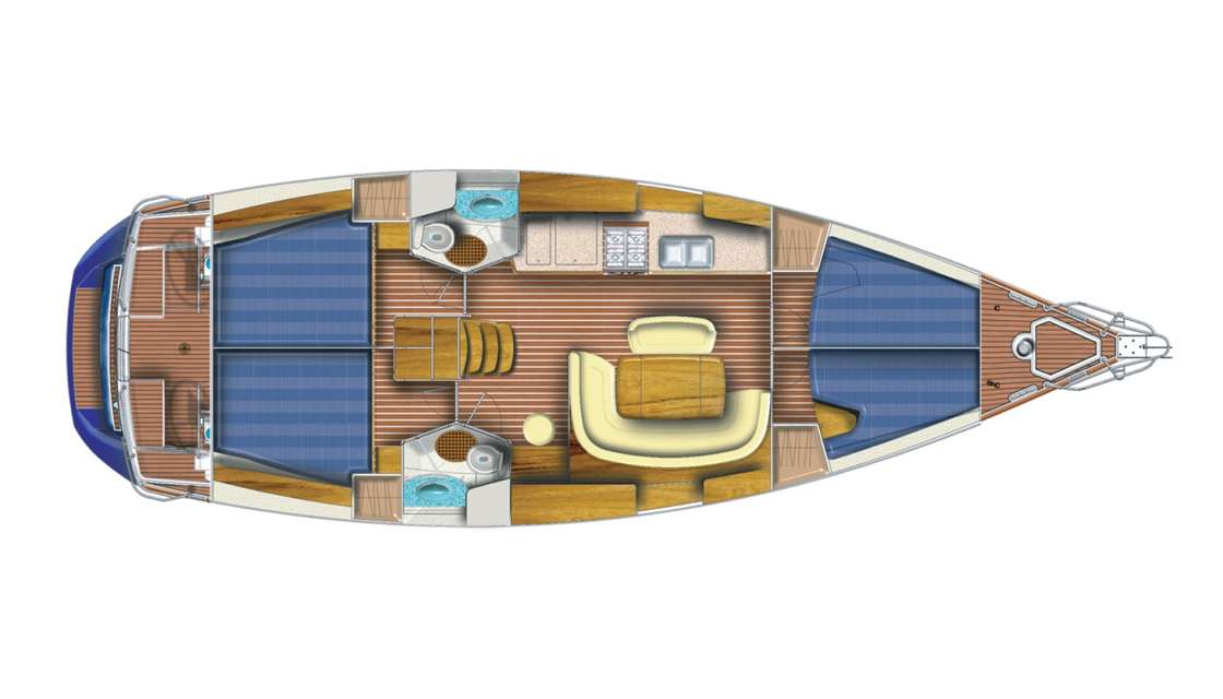 Plans du bateau Sun Odyssey 45