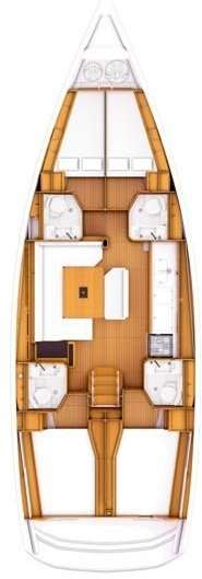 План яхты Sun Odyssey 469