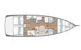 Plans du bateau Sun Odyssey 490