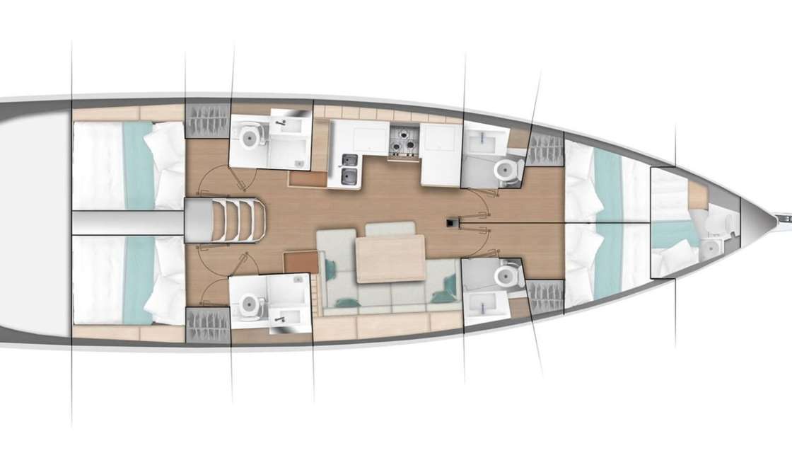 Bootslayouts Sun Odyssey 490