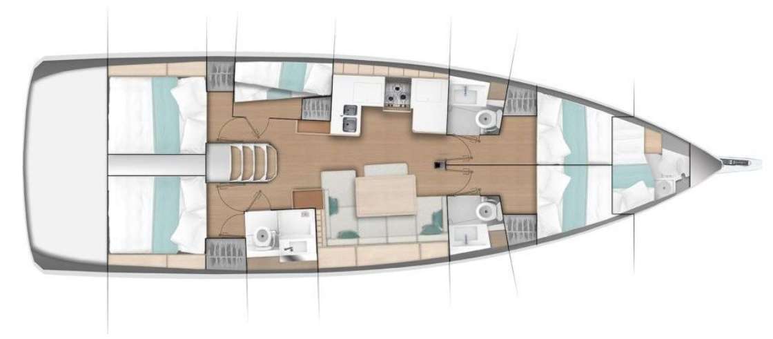 Bootslayouts Sun Odyssey 490