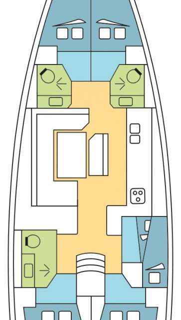 Plans du bateau Sun Odyssey 519