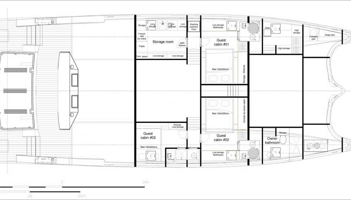 Plans du bateau Sunreef 70 Power