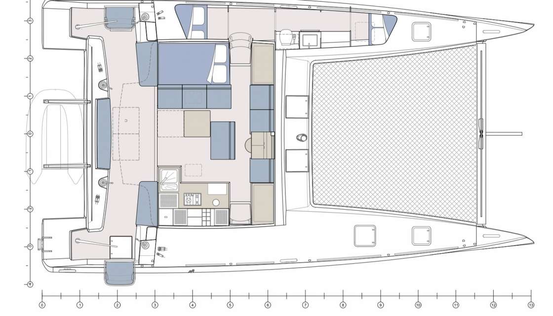 Distribución del barco TS 42