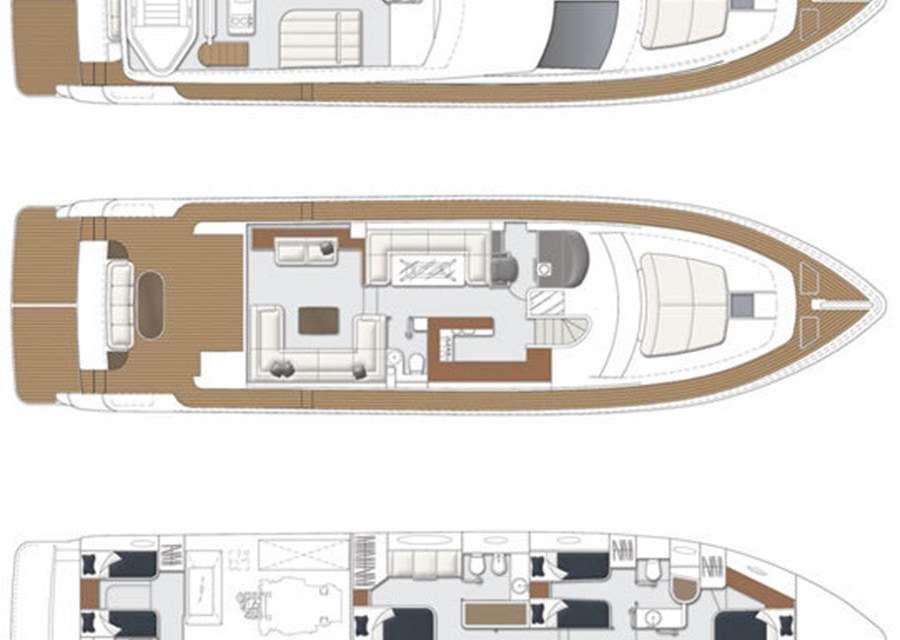 Plans du bateau Uniesse 72