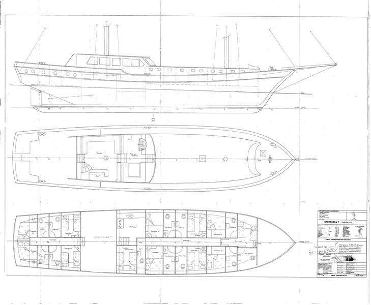 Layout of the boat Caferoglu 7