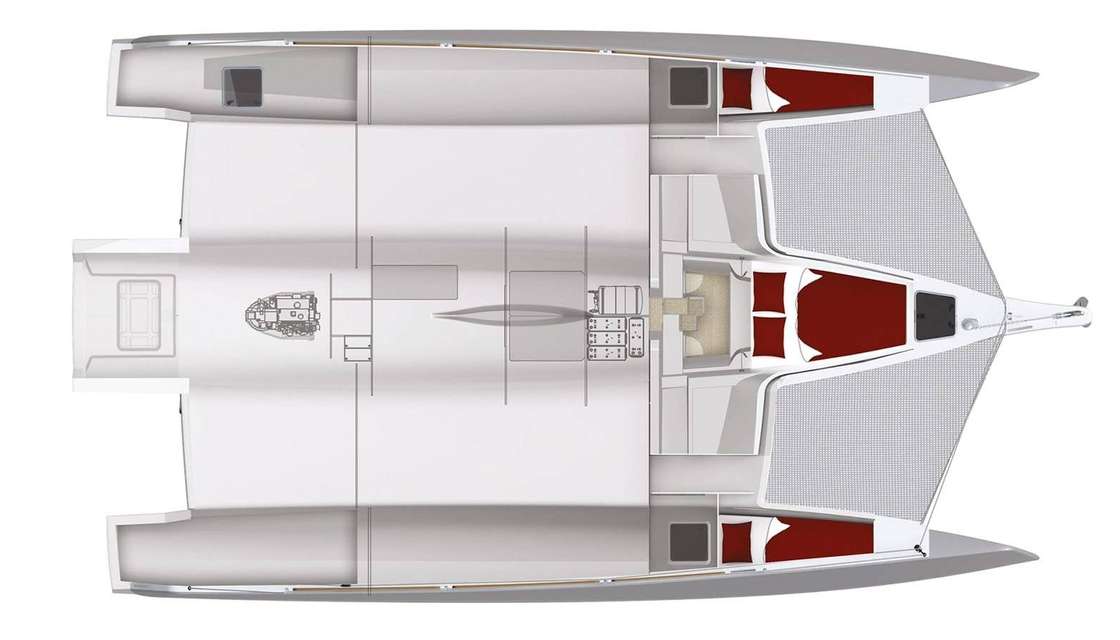 Layout of the boat Neel 43