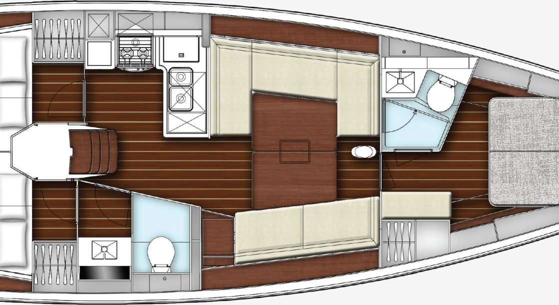 Plans du bateau X Yacht 4³