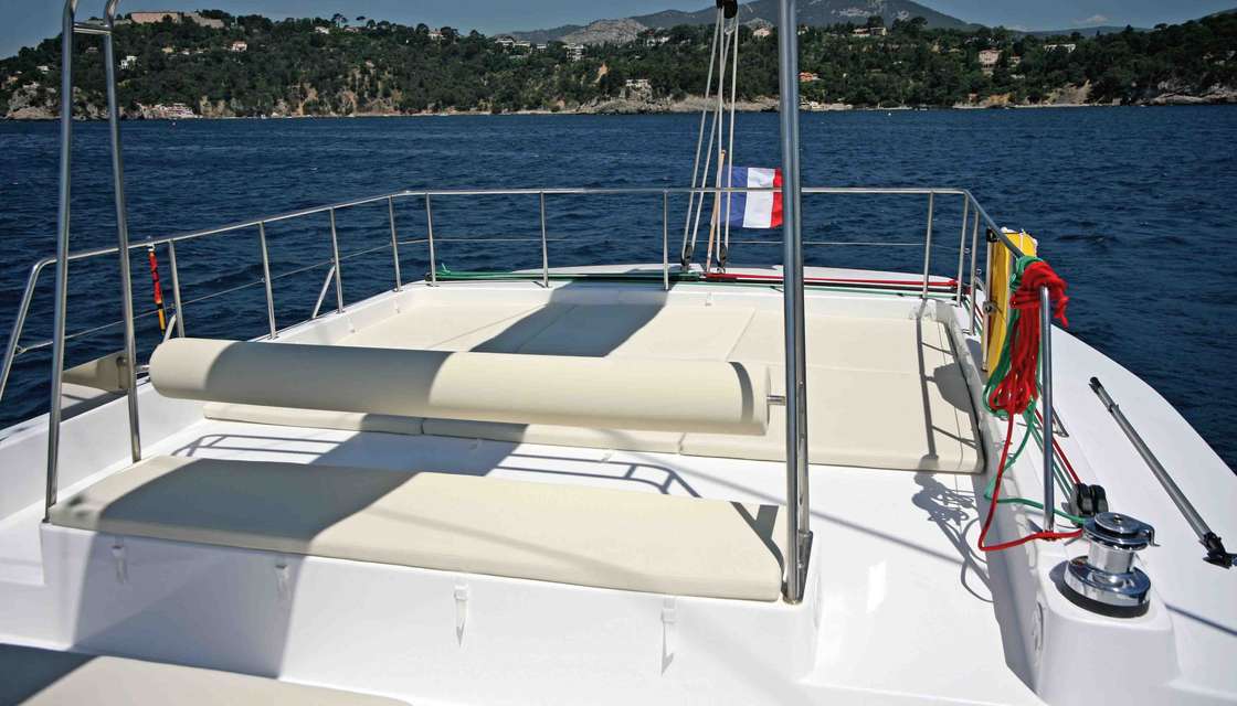 Faulenzermoment auf der Flybridge