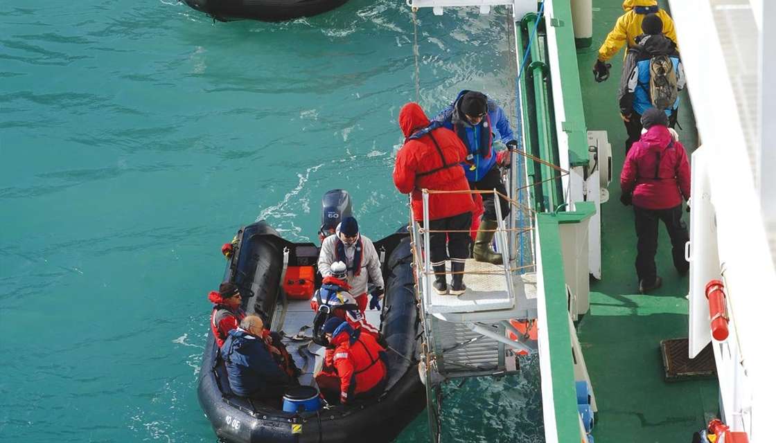 Ausflug im Schlauchboot