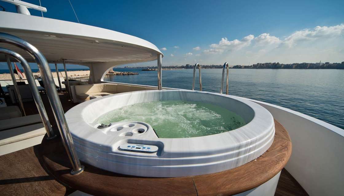 Quoi de mieux qu&#039;un petit jacuzzi apr&egrave;s une journ&eacute;e de plong&eacute;e ?