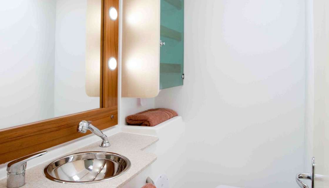Ein funktionales Badezimmer
