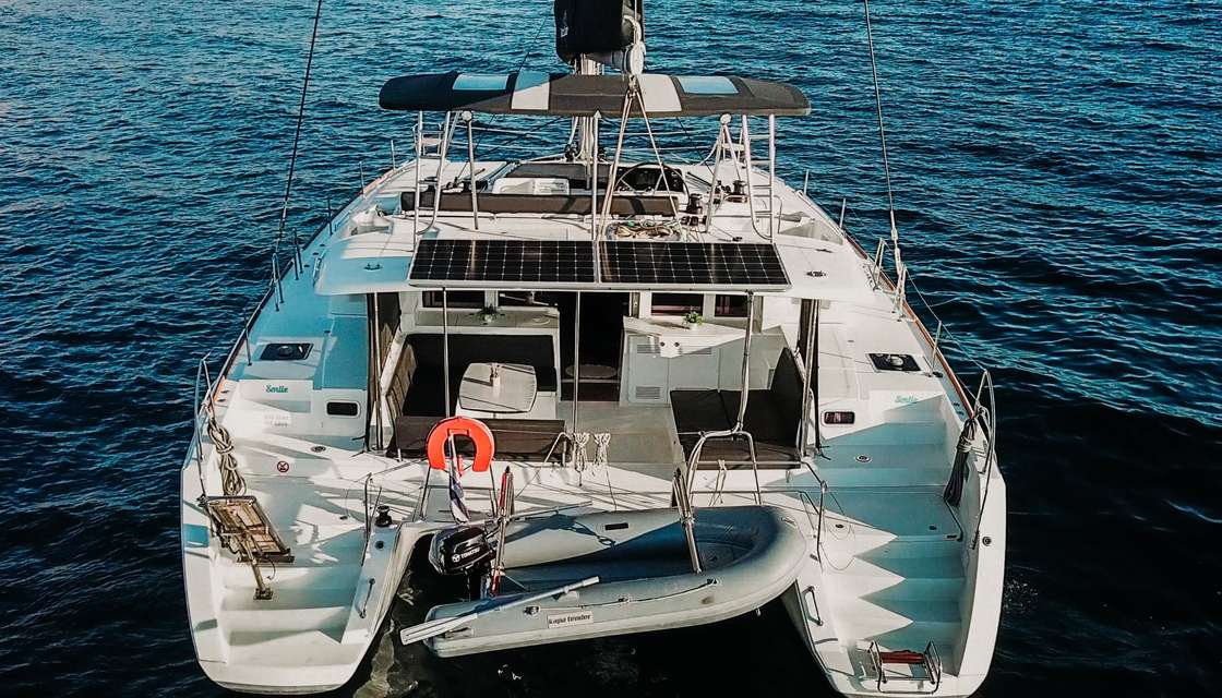 Votre catamaran vue du&#039;en haut