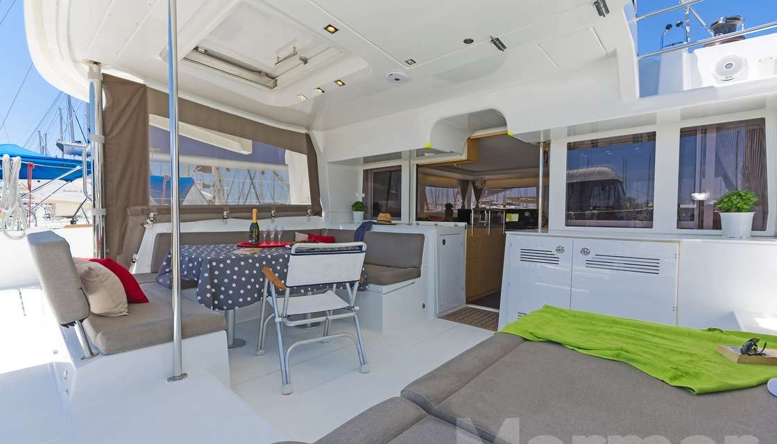 A sheltered and pleasant outdoor cockpit