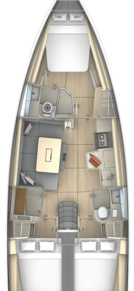 Barca a vela Dufour 41