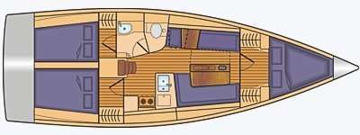 Voilier Dehler 38