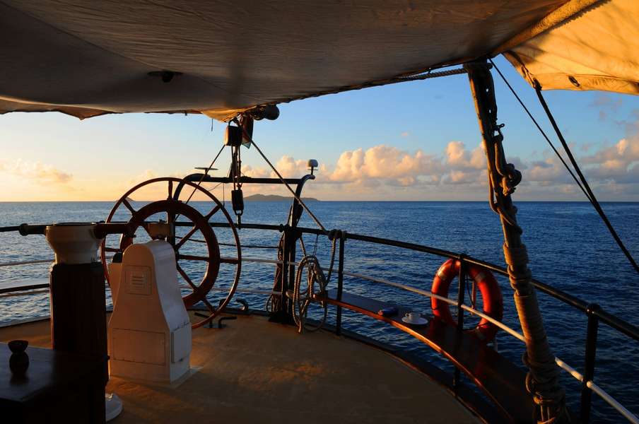 Photo Croisière à la cabine au départ de Praslin