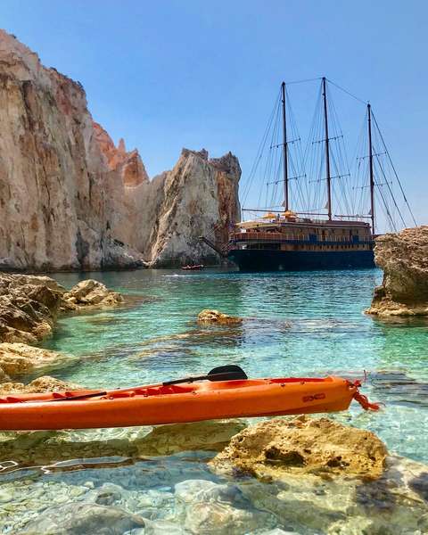 Photo Le Péloponesse à bord de la goélette, Galileo