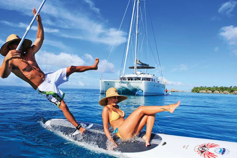 Photo Polinezja Francuska | Lucia 40 | Rejs katamaranem z Huahine na Bora Bora (w jedną stronę)