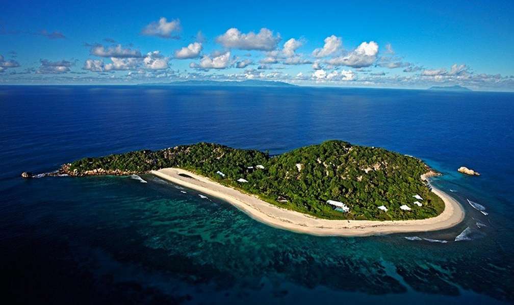 Photo Mahé, Praslin und La Digue vom Meer aus