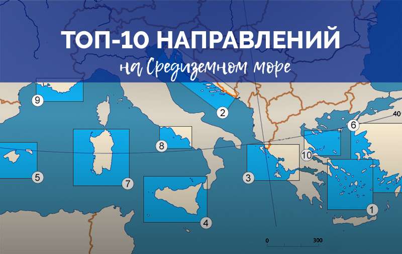 Яхтинг на Средиземном море: 10 направлений