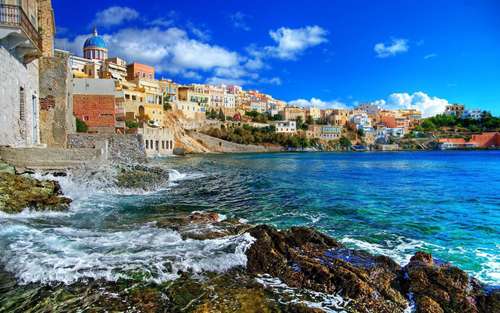 Les Cyclades en goélette