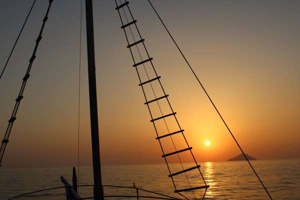 Depuis le sun deck les couchers de soleil sont sublimes