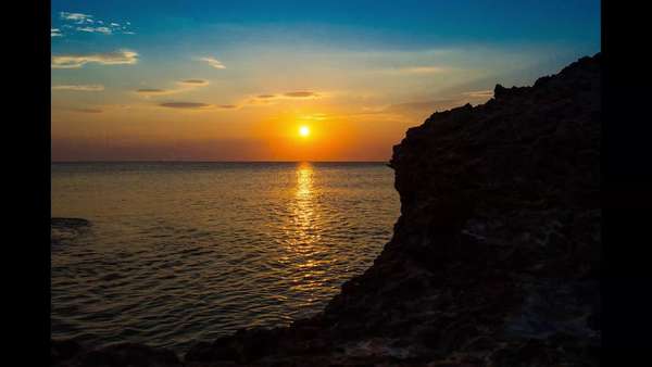 Sonnenuntergang in Kallithea