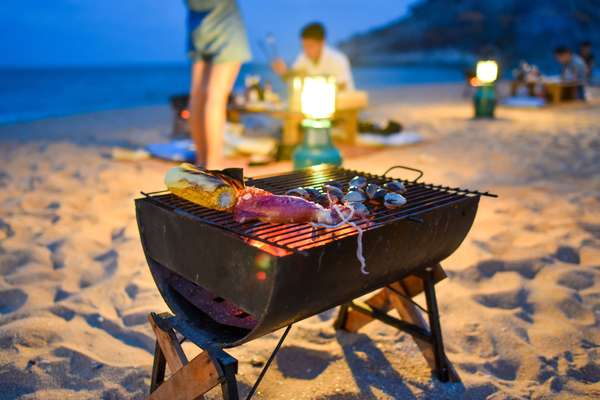 Détendez-vous, ce soir barbecue sur la plage !