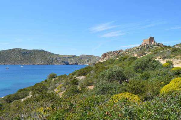 L'île de Cabrera et son château