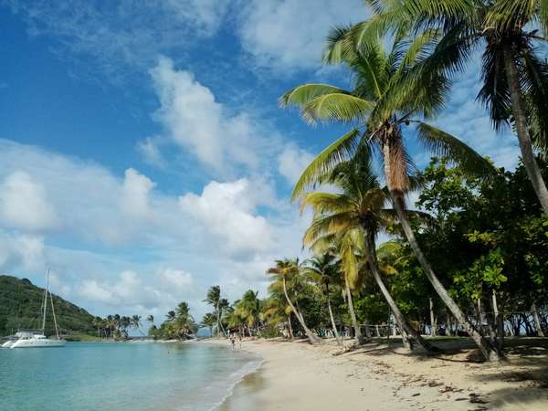 Descubre Mayreau y su playa bordeada de palmeras