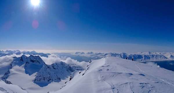 Eine atemberaubende Sicht auf die Berge...