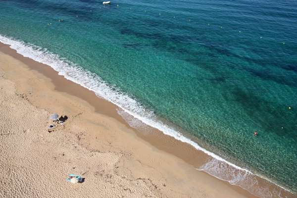 Sur une plage d'Ajaccio