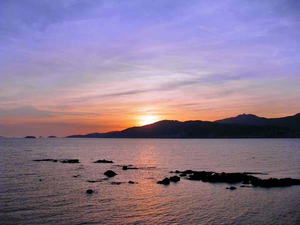 Le coucher de soleil des Îles Sanguinaires